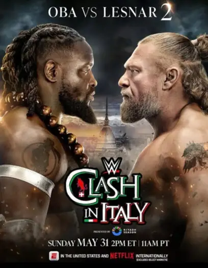 wwe clash in italy 1st may 2026